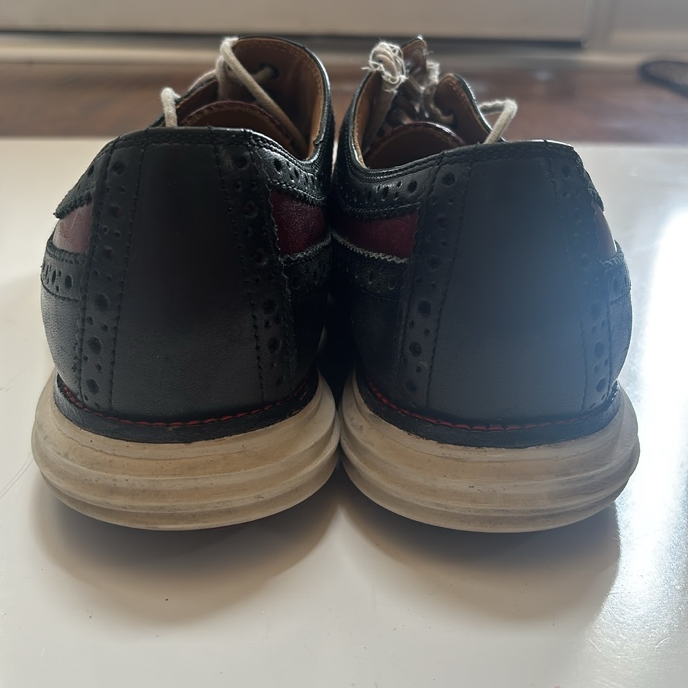 Cole Haan Black and Red Dress shoes size 12 - Picture 3 of 4